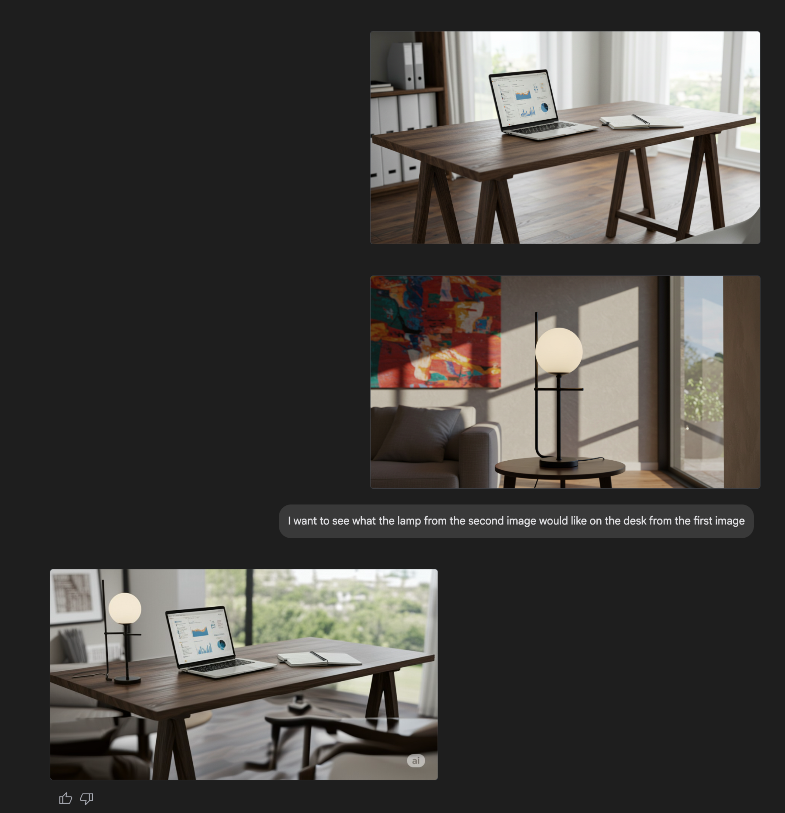 Gemini 2.0 image recontextualization: before and after
