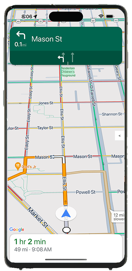 Simple navigation in-progress