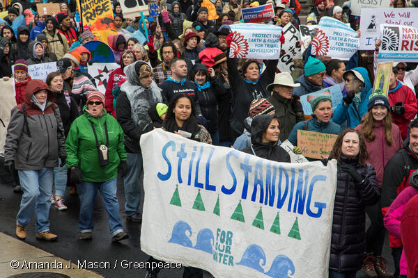 Thousands Rally in Support of Native Nation in Washington D.C.