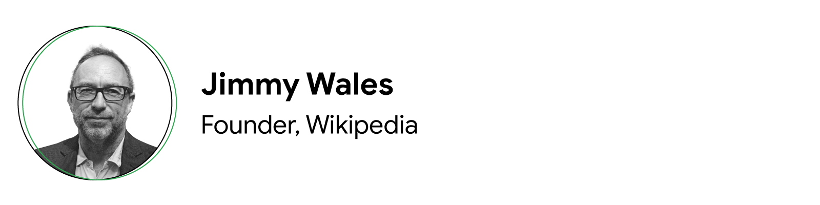 Headshot of Jimmy Wales, Founder, Wikipedia